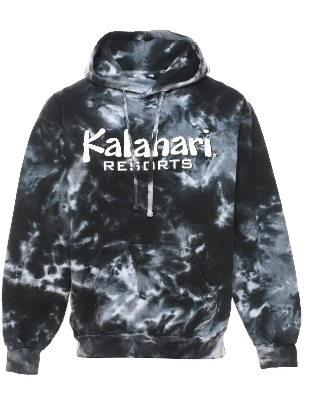 Dark Grey & Black Kalahari Resorts Printed Hoodie - M Cozy Women's Winter