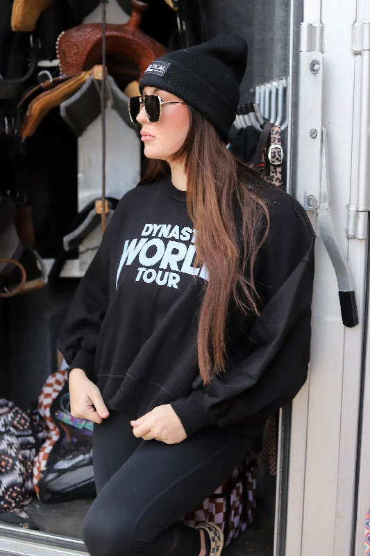 DYNASTY WORLD TOUR BLACK PULLOVER Sophisticated Women's Tailored