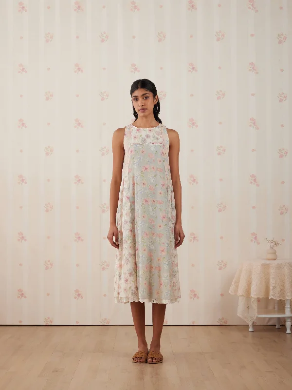 Sakura Midi Dress Hip Women's Retro
