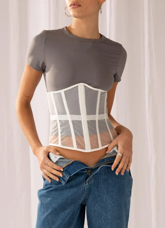 Higher Love bustier - White Business