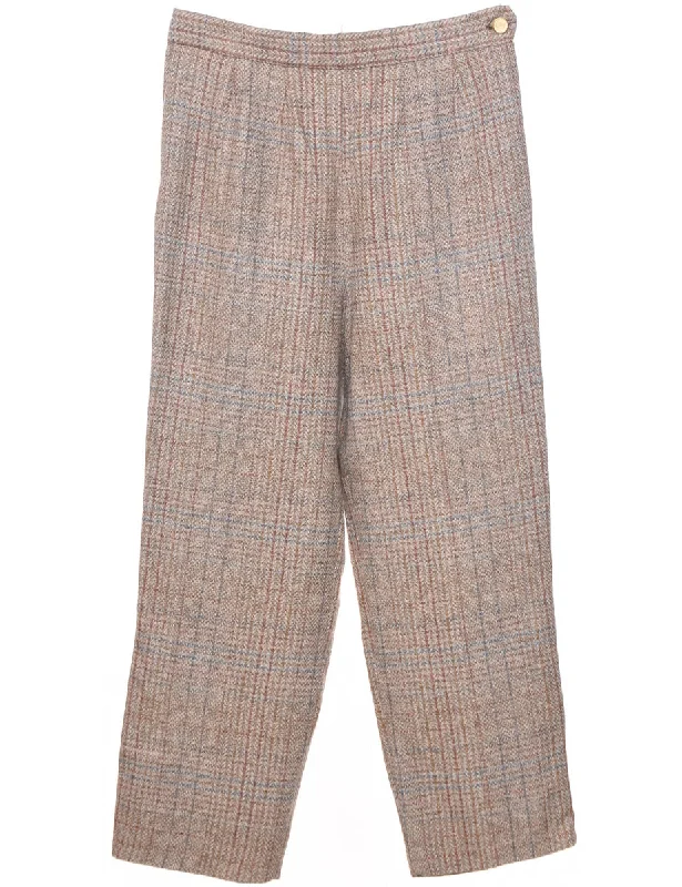 Checked Pattern Trousers - W32 L27 Business