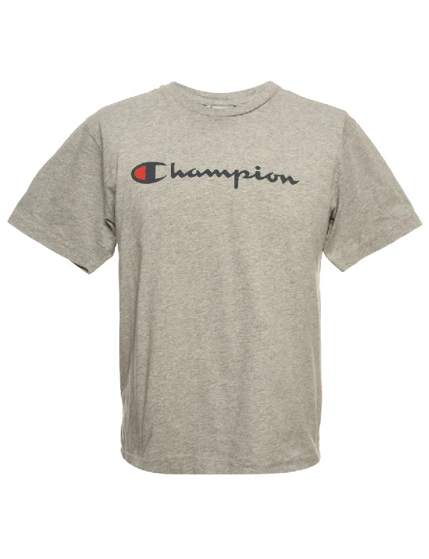 Champion Printed T-shirt - L Polished Women's Silk