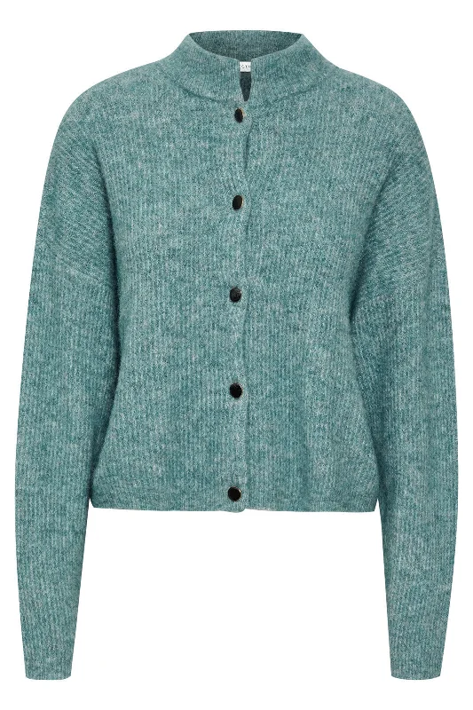 Gestuz - AlphaGZ Short Cardigan - Utopia Melange Sophisticated Women's 