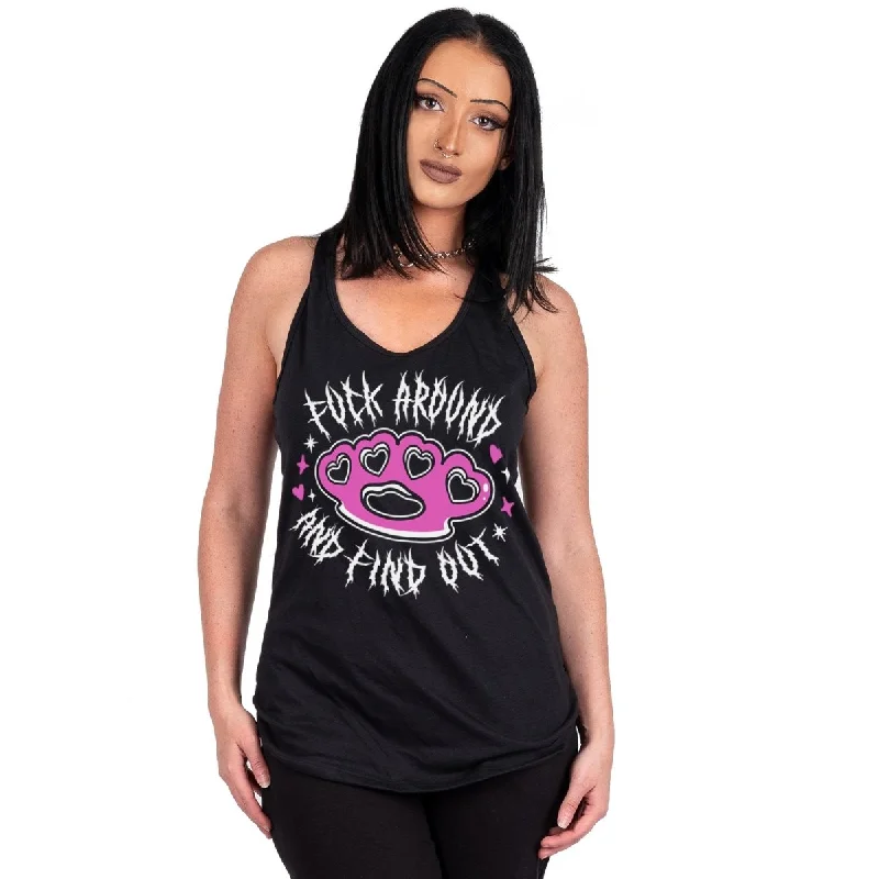 F Around And Find Out Racerback Tank Top Compression