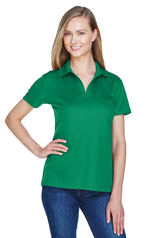 Devon & Jones Womens CrownLux Performance Moisture Wicking Short Sleeve Polo Shirt - Kelly Green Refined Women's Hand - crafted