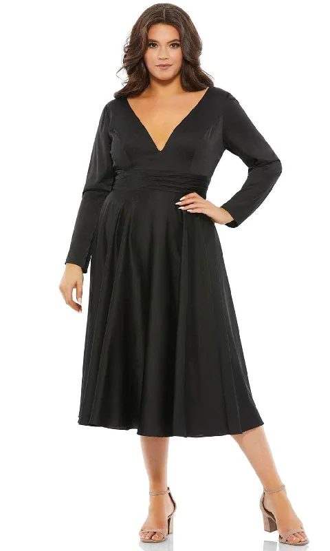 Mac Duggal 67907 - Long Sleeved Formal Dress Earthy Women's Hemp - based