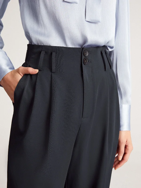 BerryBetty - Salute Straight Leg Pants Laid - back Women's Style