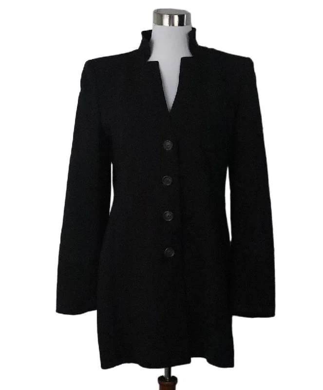 Akris Charcoal Wool Jacket sz 8 Women