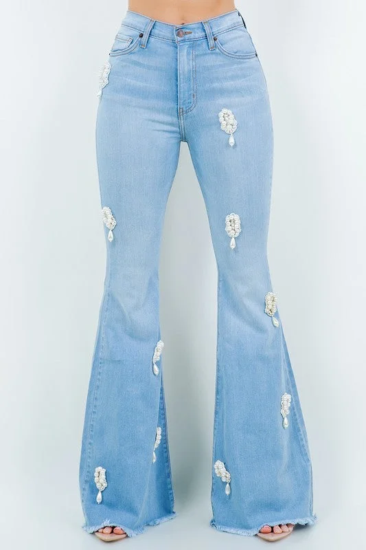 Perla Bell Bottom Jean - Inseam 32 Refined Women's 