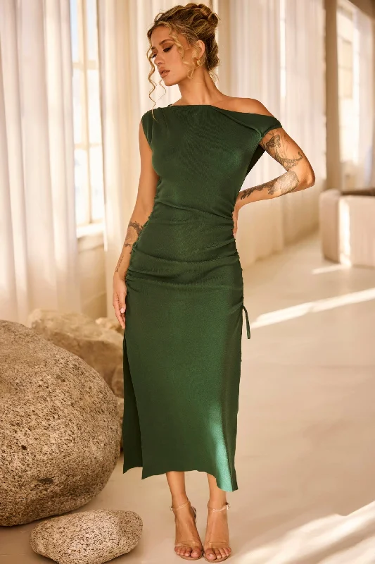 Loren Knit Midi Dress - Forest Green Sporty Women's Tennis