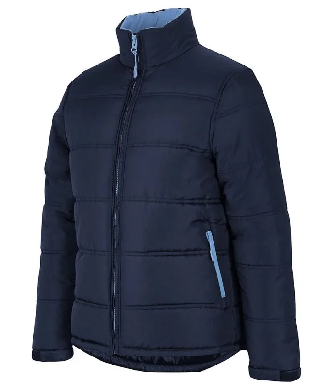 Contrast Puffer Jacket Tough Women's Military - inspired