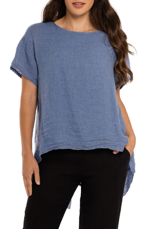 WOVEN S/SLV TOP - 10/3382S Sophisticated Women's Tailored