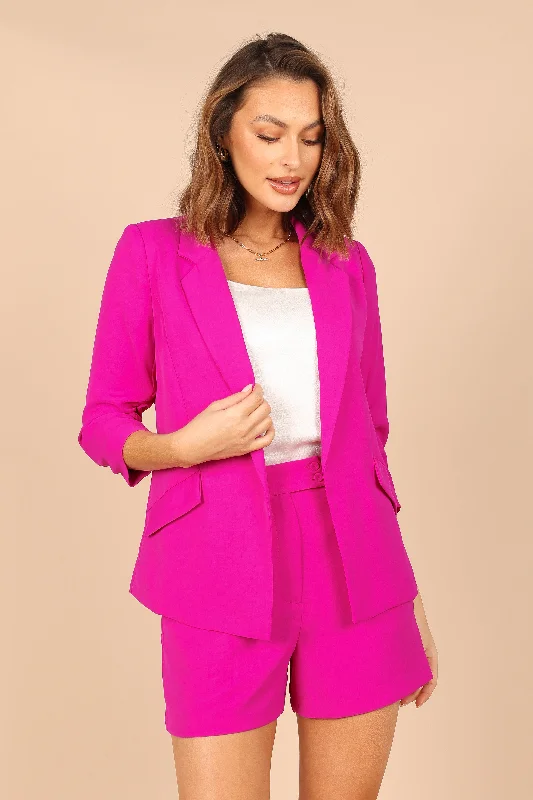 Audrey Blazer - Magenta Feminine Women's Soft 