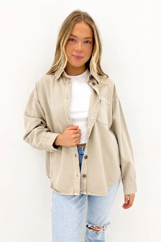Maci Shirt Beige Feminine Women's Soft 