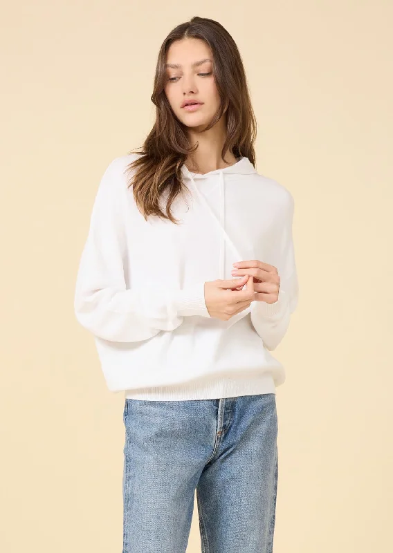 Warwick Hoodie - White Unique Women's Upcycled