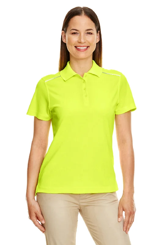 Core 365 Womens Radiant Performance Moisture Wicking Short Sleeve Polo Shirt - Safety Yellow Sophisticated Women's Core 365 Womens Radiant Performance Moisture Wicking Short Sleeve Polo Shirt - Safety Yellow Sophisticated Women's