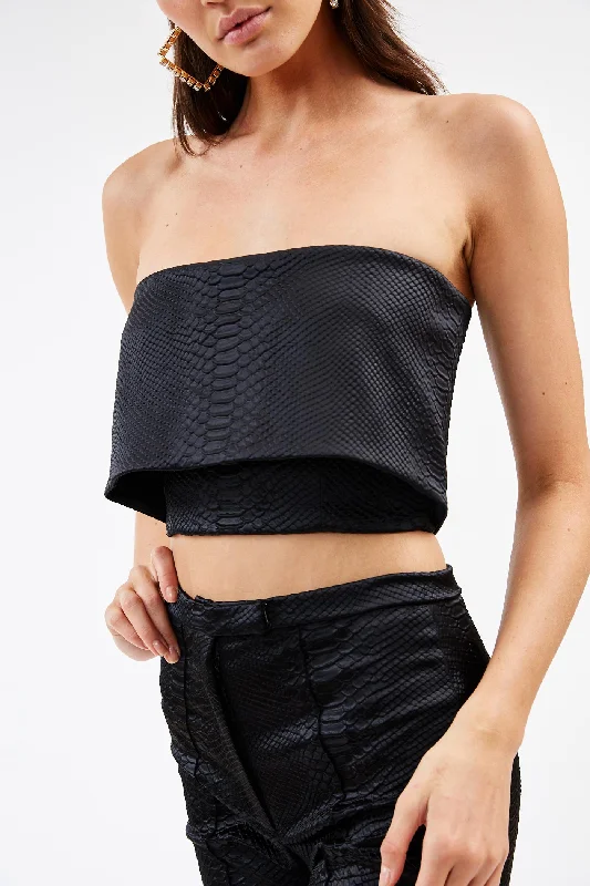 Bree Reptile Satin Bustier Casual Women's Japanese 