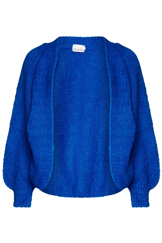 Noella - Fora Knit Cardigan - Royal Blue Laid - back Women's Style