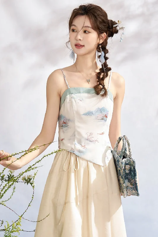 Spaghetti Strap Top for Women Feminine Women's Style 