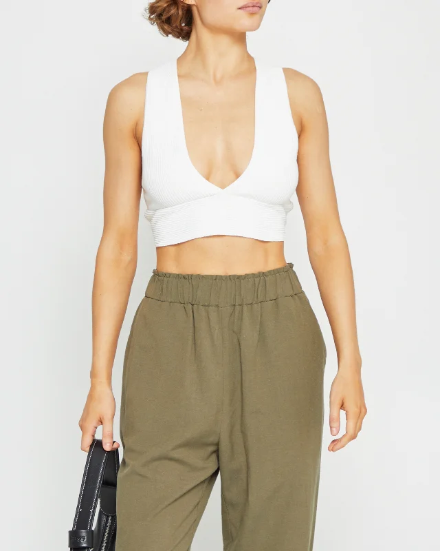 Sculpting Knit Deep V Tank Dynamic Women's Moto