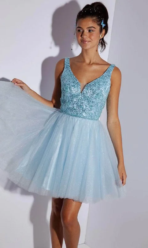 Eureka Fashion 9926 - Sleeveless Beaded Cocktail Dress Australian Beach