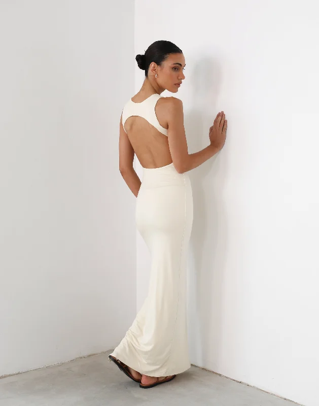 Forget It Maxi Dress (Cream) Casual Women's Japanese 