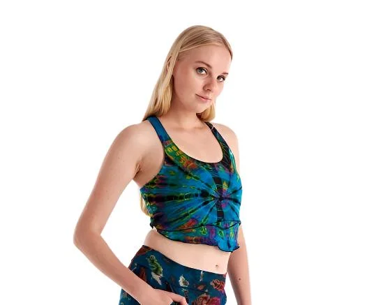 Kathmandu Tie Dye Crop Top TH1477 British Gentlewoman Style