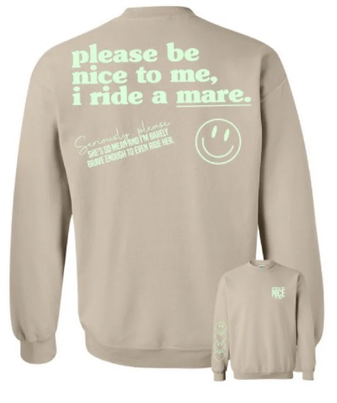 I RIDE A MARE | CREWNECK Athletic Women's High - 