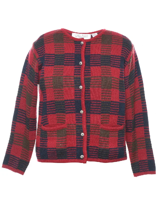 Checked Cardigan - S Modern Women's 