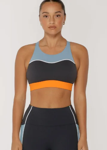 Lorna Jane Enduro Support Sports Bra - Titanium Sporty Women's Tennis