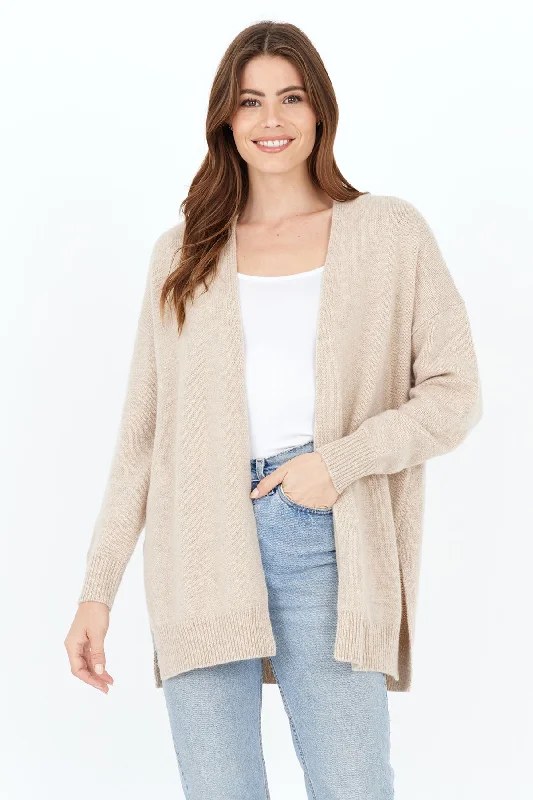 Lyle Cashmere Cardigan - Oatmeal Hip Women's Urban
