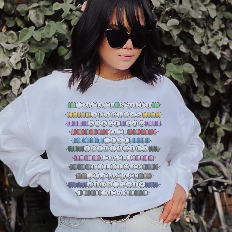 Album Friendship Bracelets Retro Sweatshirt Earthy Women's 