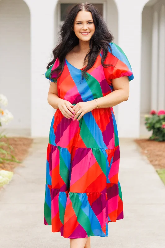 She's Got Style Dress, Multi Refined Women's 