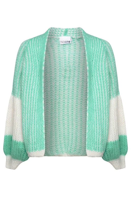 Noella - Liana Knit Cardigan - Mint/White Artistic Women's Avant - 