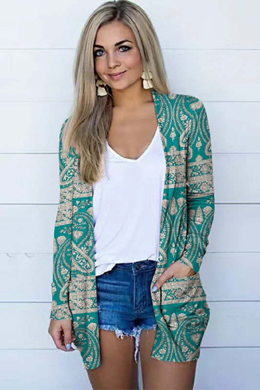 Ariana Printed Cardigan Cashmere