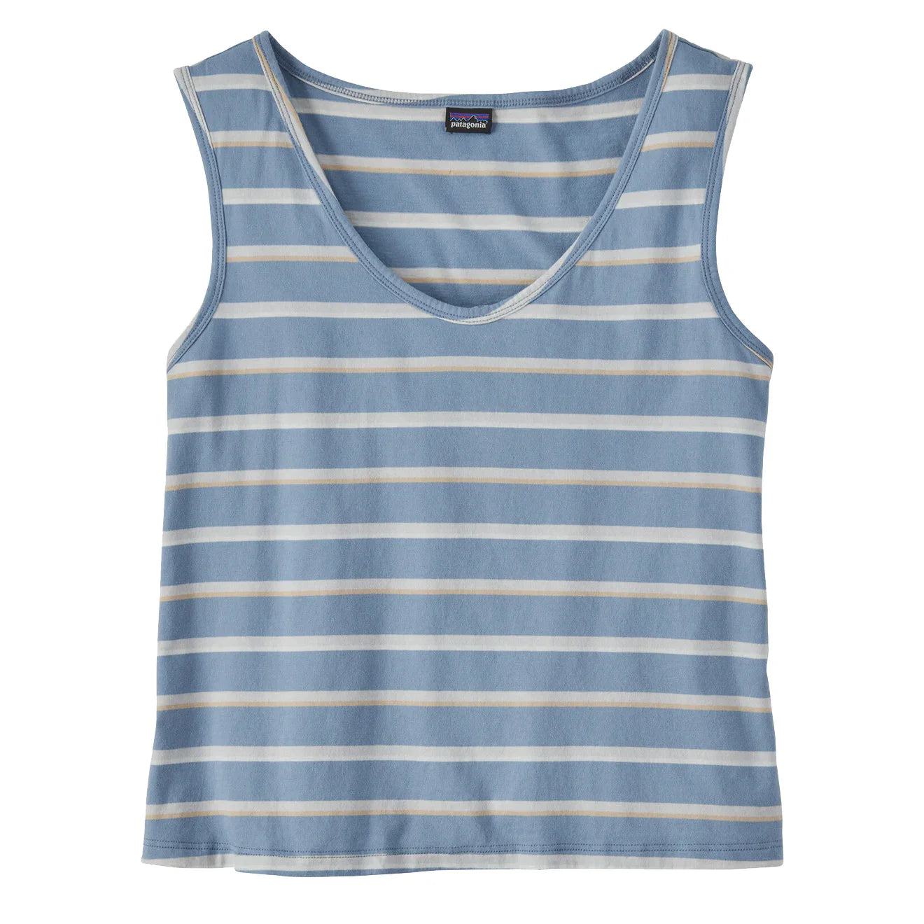 Patagonia Womens Regenerative Organic Certified Cotton Tank Sunset Stripe / Light Plume Grey Classic Women's Tweed