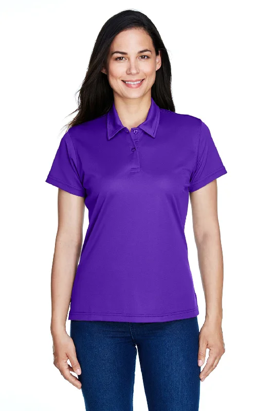 Team 365 Womens Command Performance Moisture Wicking Short Sleeve Polo Shirt - Purple Rugged Women's Outdoor 