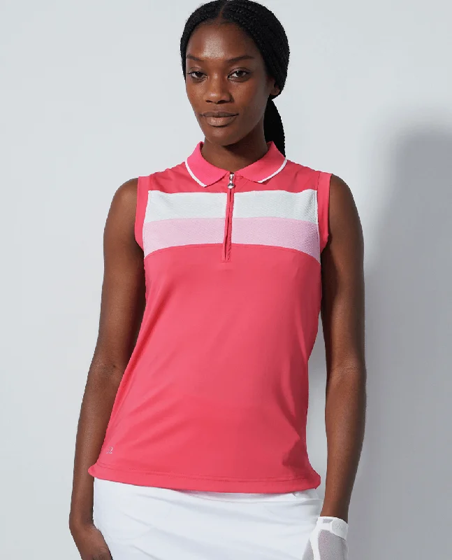DAILY SPORTS Cecilio Sleeveless Polo 364 Intense Coral Cool Women's Skate