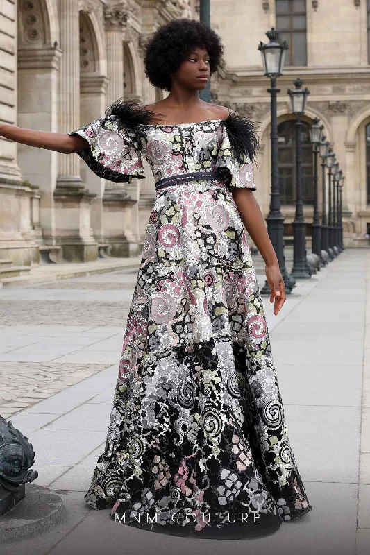 MNM Couture K4058 Polished Women's Silk