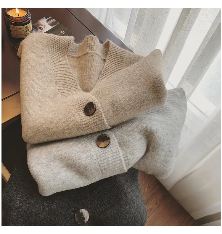 V-neck sweater vest new women's winter sleeveless knitted vest outer vest jacket     S5027 Street