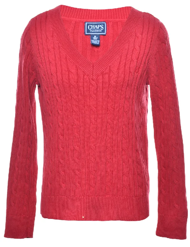 Chaps Cable Knit Jumper - M Dynamic Women's High - energy