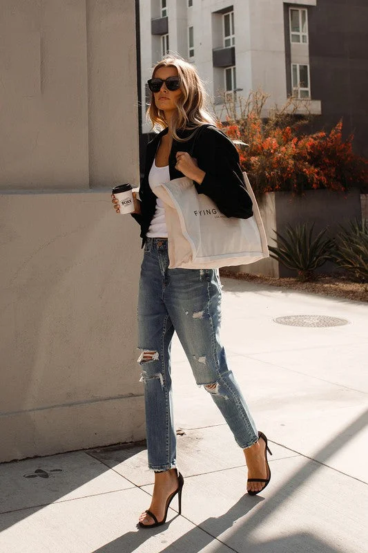 Super High Rise Stretch Mom Jeans Bohemian Women's Free