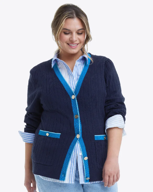 Cassadee Cardigan in Navy Earthy Women's 