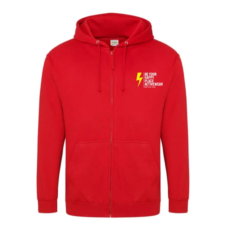 Red Logo Hoodie/Zip Up Hoodie Trendy Women's Oversized