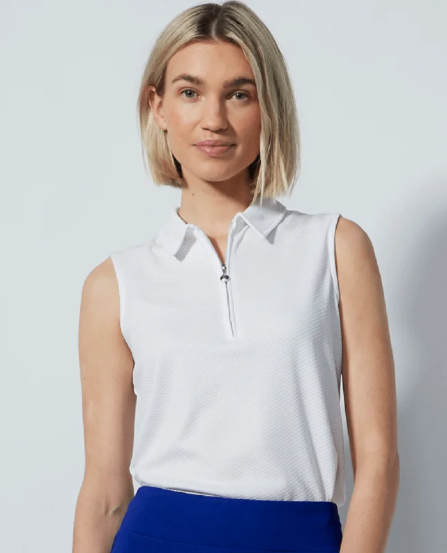 DAILY SPORTS Peoria Sleeveless Polo 150 White Modern Women's 