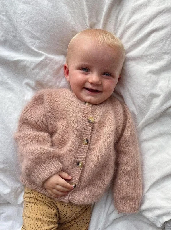 Novice Cardigan - Mohair edition for baby and children by PetiteKnit, Silk mohair kit Rugged Women's Outdoor 