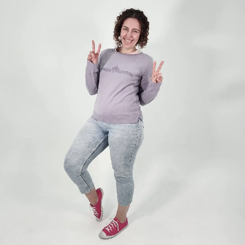 Crew Neck Jumper - Dusty Lilac Country