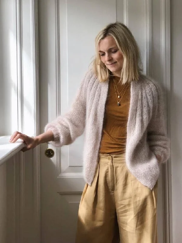 Sunday cardigan Mohair edition by PetiteKnit, No 10 yarn kit (ex pattern) Sporty Women's Athleisure 