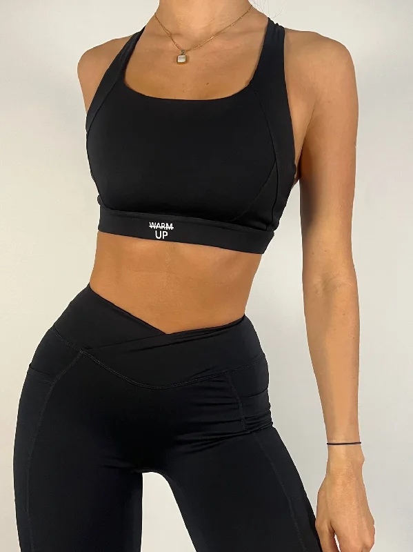 Charcoal Black Sculpt Bra Unique Women's Upcycled
