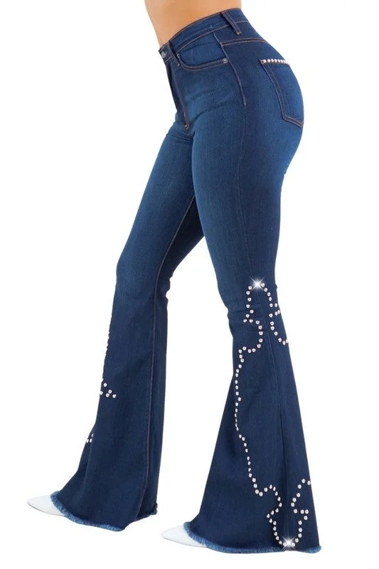 Santa Fe Bell Bottom- Inseam 32" Dynamic Women's Moto